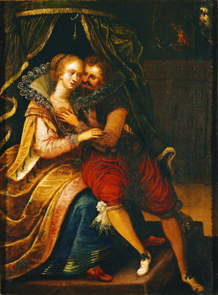 Detail of The Five Senses: Touch by Frans I Pourbus