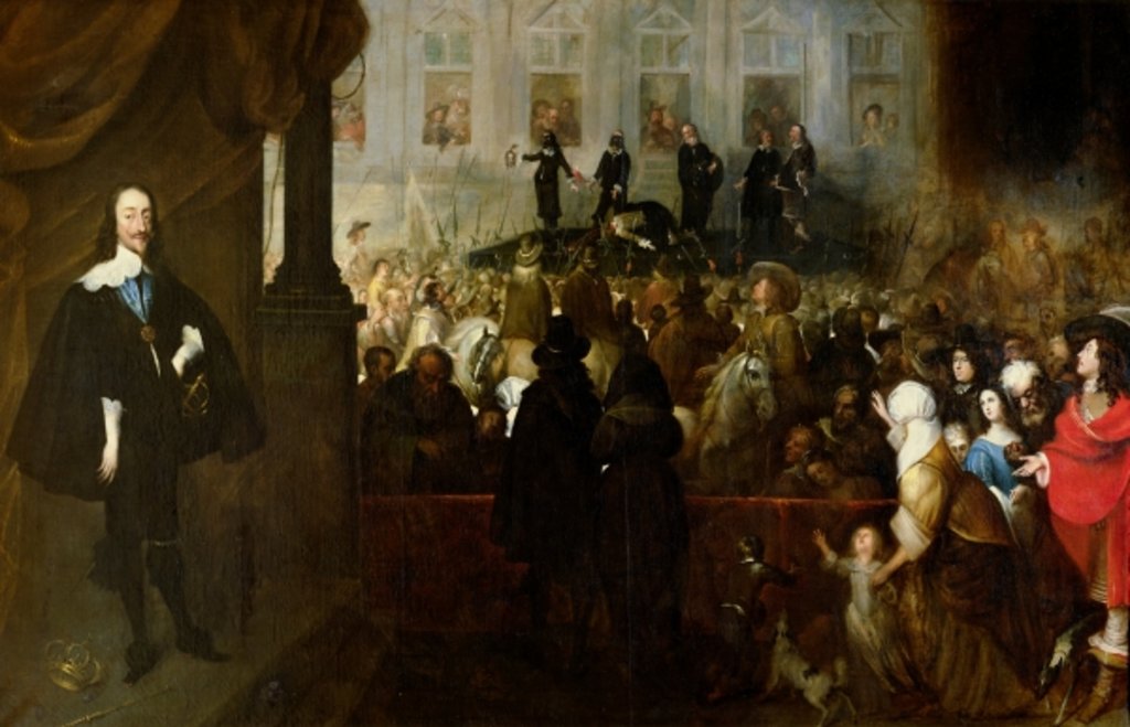 Detail of Execution of Charles I at Whitehall, January 30th, 1649 by Gonzales (attr.to) Coques