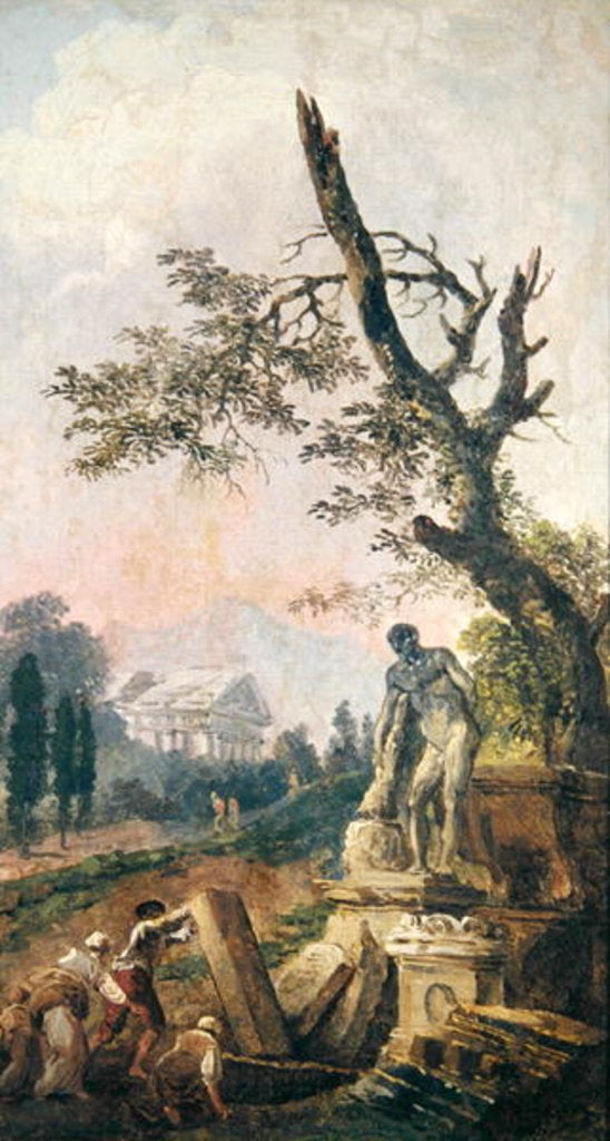 Detail of Ruins by Hubert Robert