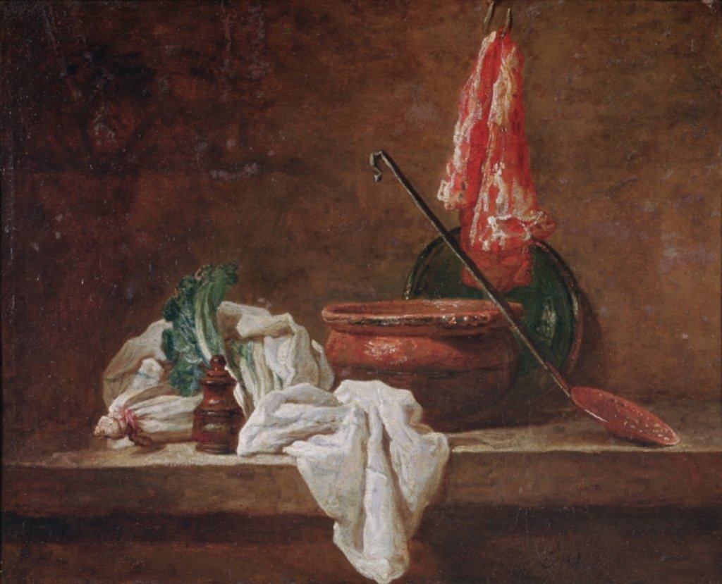 Detail of Still Life by Jean-Baptiste Simeon Chardin