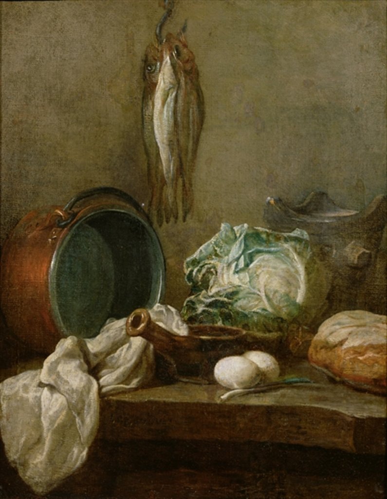 Detail of Still Life, c.1731-33 by Jean-Baptiste Simeon Chardin