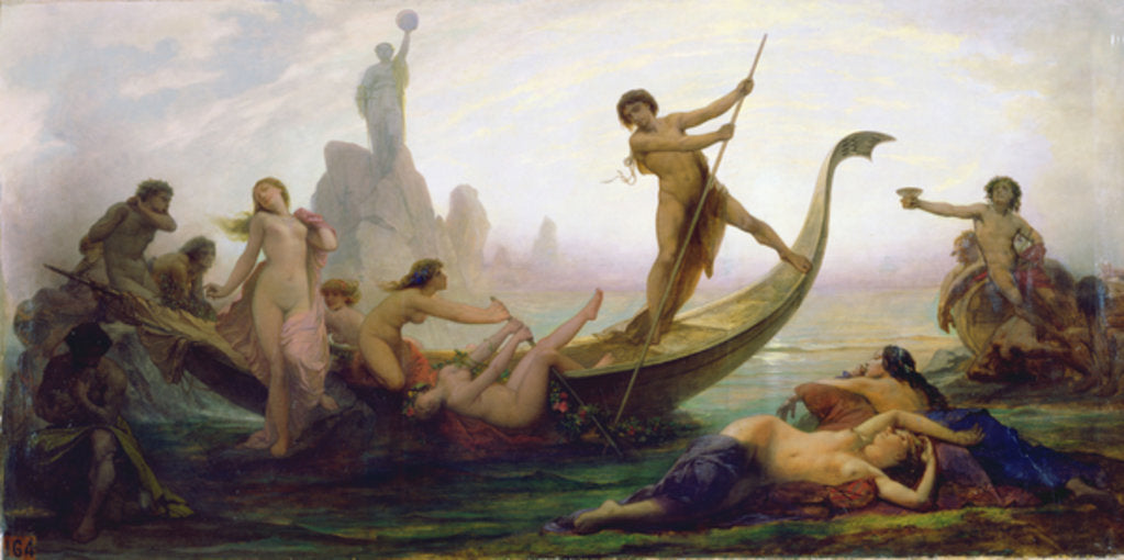 Detail of The Pitfalls of Life by Auguste Barthelemy Glaize