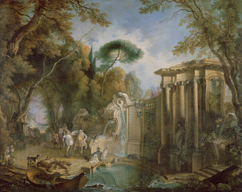 Detail of Parc de Marly by Jacques de Lajoue