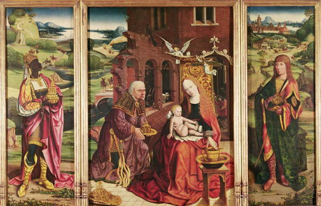Detail of Adoration of the Magi by Flemish School