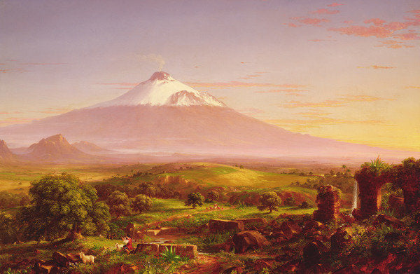 Detail of Mount Etna, 1842 by Thomas Cole
