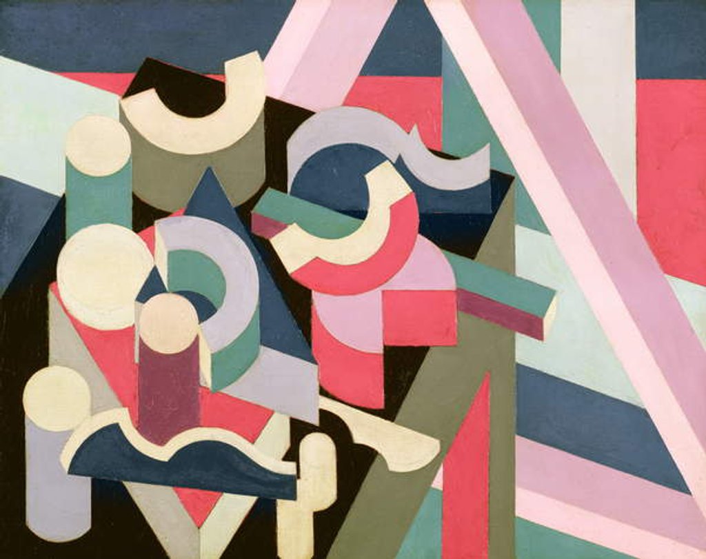 Detail of Cube Composition #1, 1925-26 by Patrick Henry Bruce