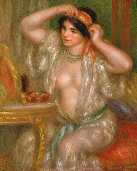 Detail of Gabrielle at the Mirror, 1910 by Pierre Auguste Renoir