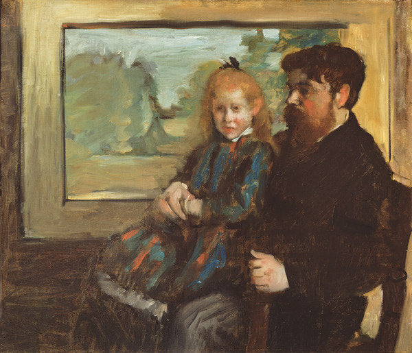 Detail of Henri Rouart and his Daughter Helene, 1871-72 by Edgar Degas