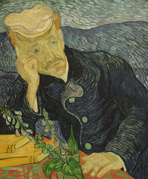 Detail of Portrait of Dr. Gachet, 1890 by Vincent van Gogh