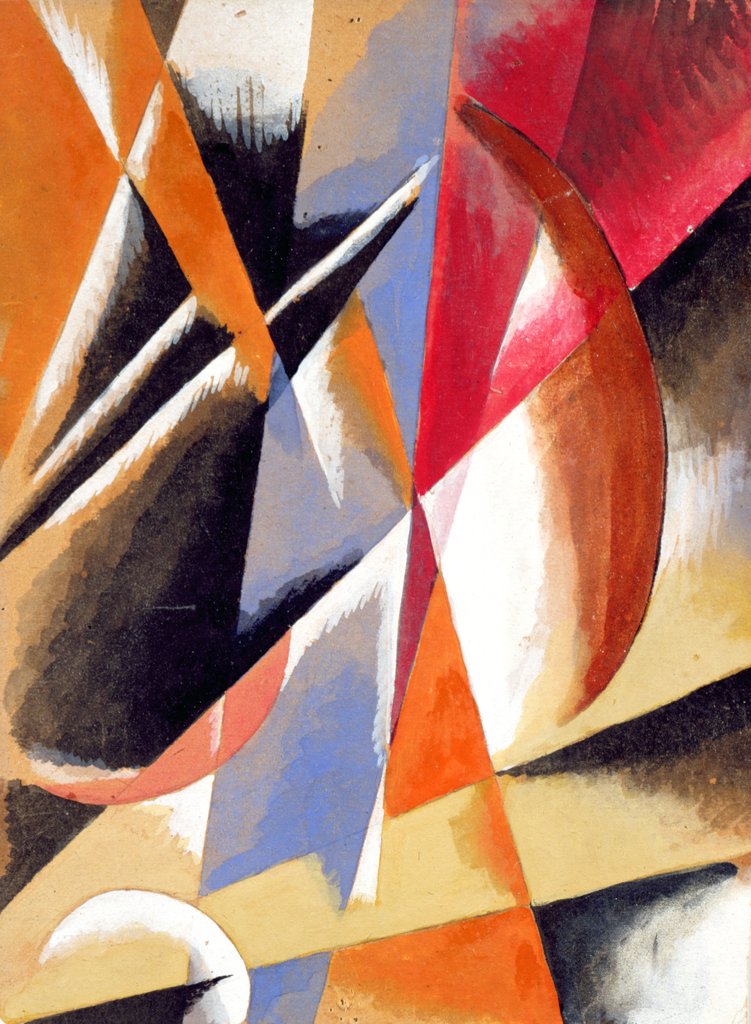 Detail of Composition, c.1920 by Lyubov Sergeevna Popova