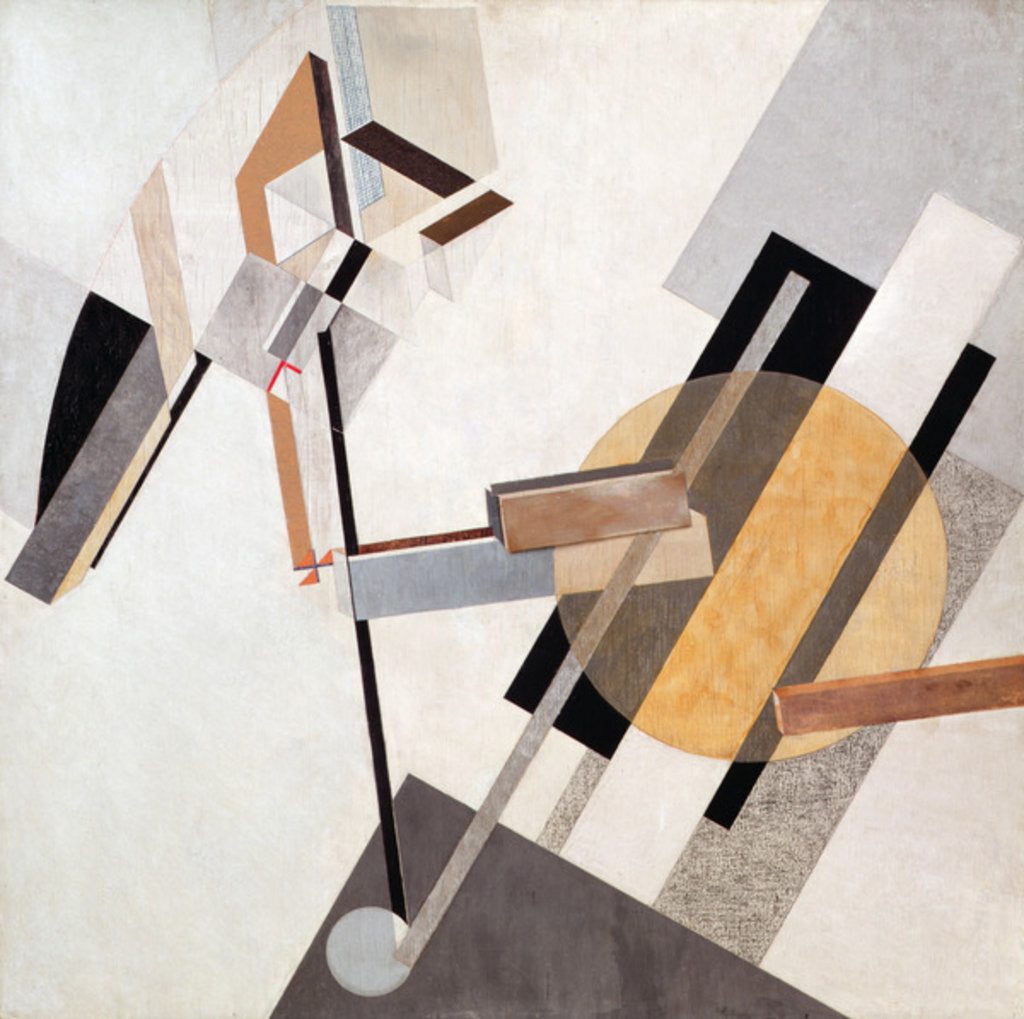 Detail of Proun-19-D, 1920 by Eliezer Markowich Lissitzky