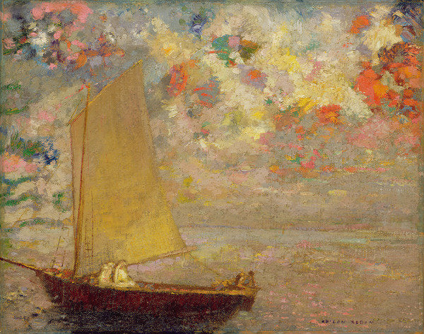 Detail of Sailboat, 1905 by Odilon Redon
