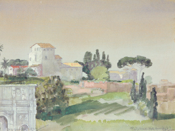 Detail of Palatine Hill from the Colosseum, 1927 by Arthur Bowen Davies