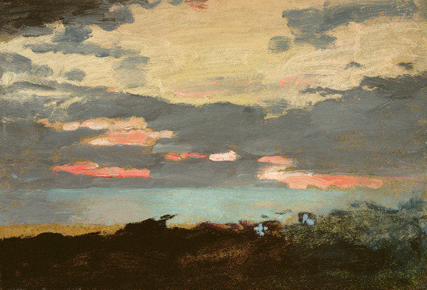Detail of Sunset, Saco Bay by Winslow Homer