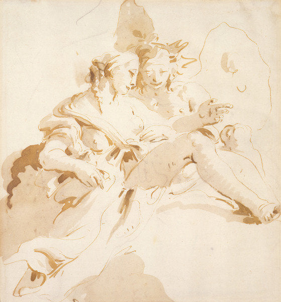 Detail of Zephyr and Flora by Giovanni Battista (1696-1770) Tiepolo