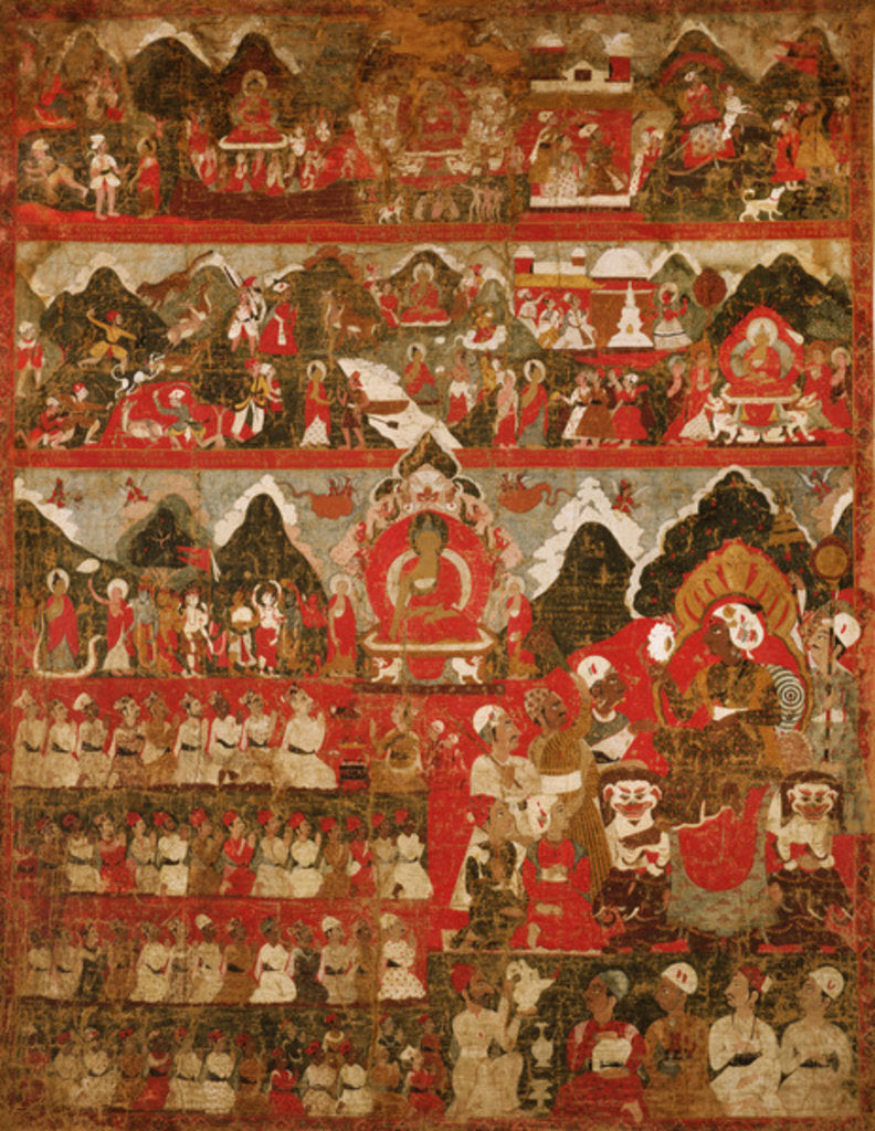 Detail of Thanka by School Tibetan