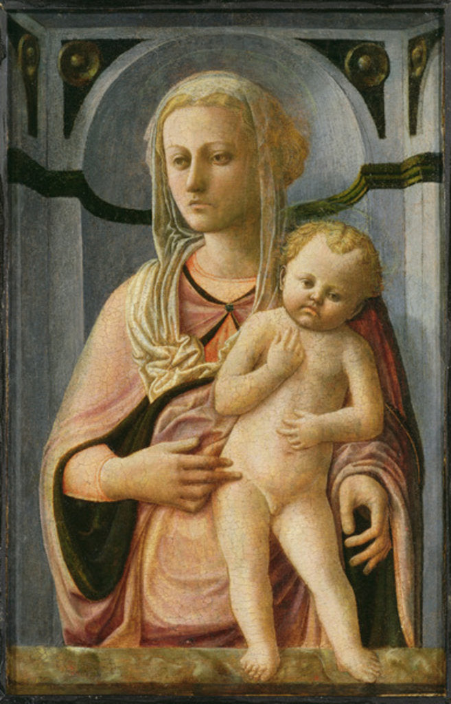 Detail of Madonna and Child, detail, c.1435 by Fra Filippo Lippi