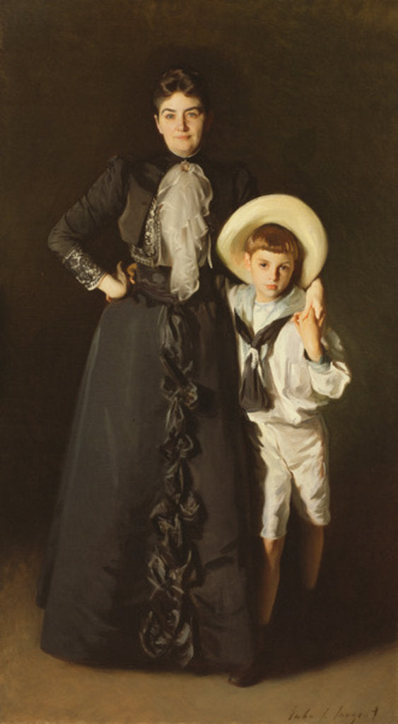 Detail of Portrait of Mrs. Edward L. Davis and her Son, Livingston Davis, 1890 by John Singer Sargent
