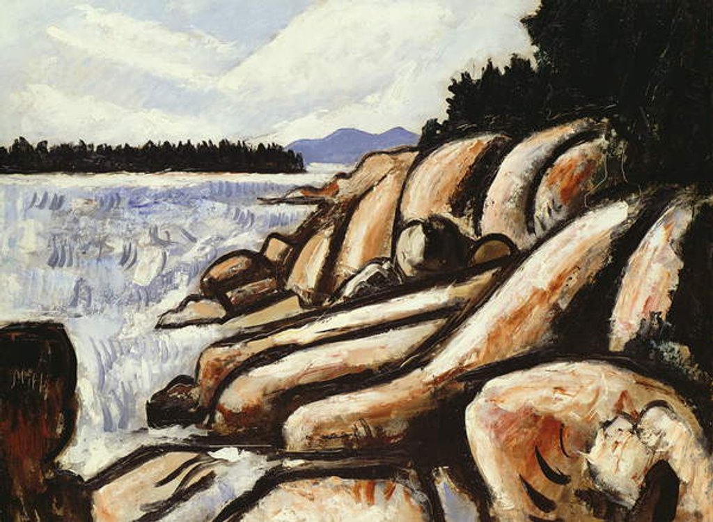 Detail of City Point, Vinalhaven, 1937-38 by Marsden Hartley
