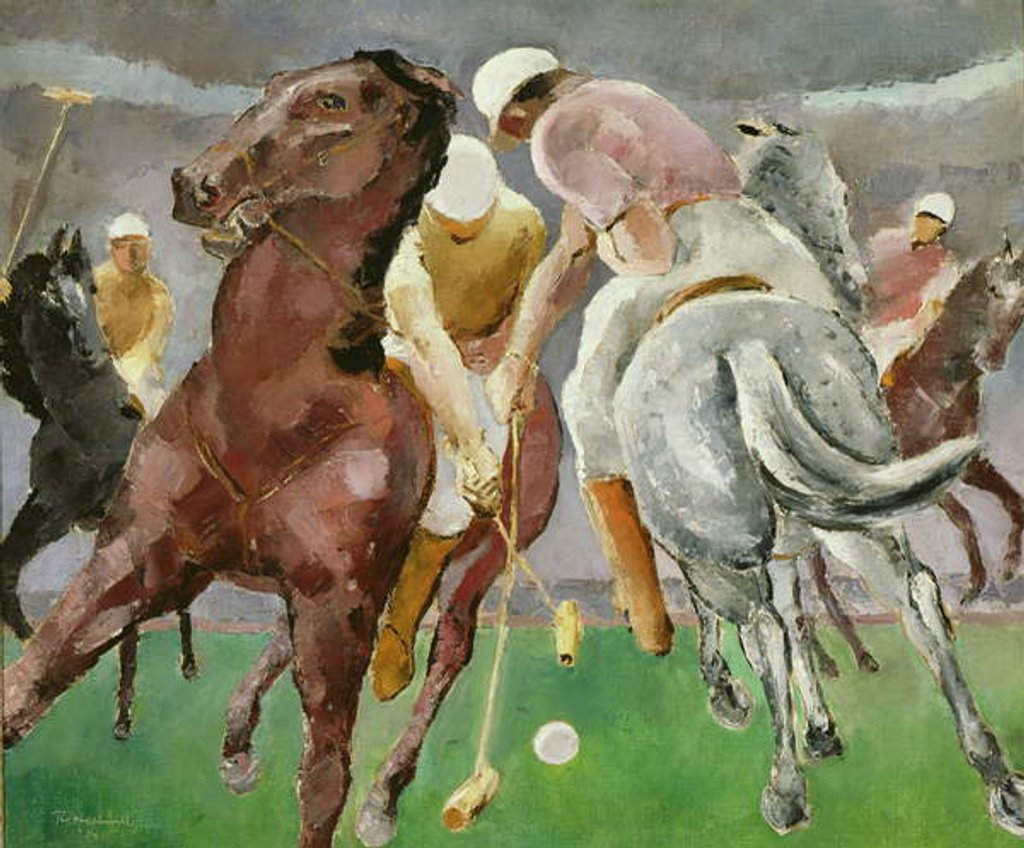 Detail of Polo Players, 1934 by Robert Hallowell
