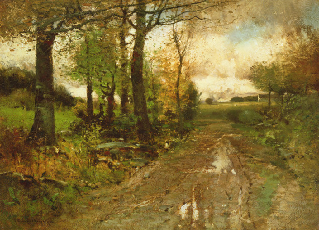 Detail of Road Through the Woods by John Francis Murphy