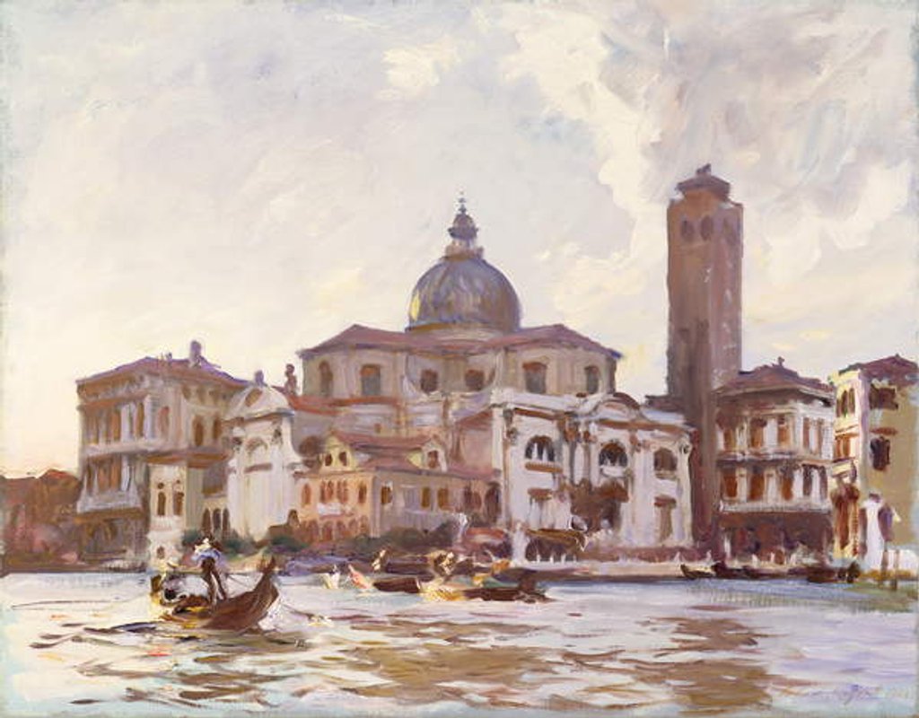 Detail of Palazzo Labia and St. Geremia, Venice, 1913 by John Singer Sargent