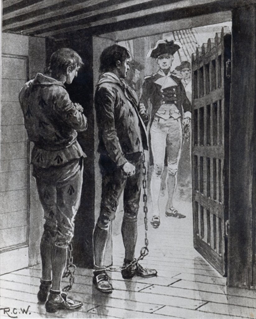 Detail of Convicts on their way to Botany Bay by Richard Caton Woodville