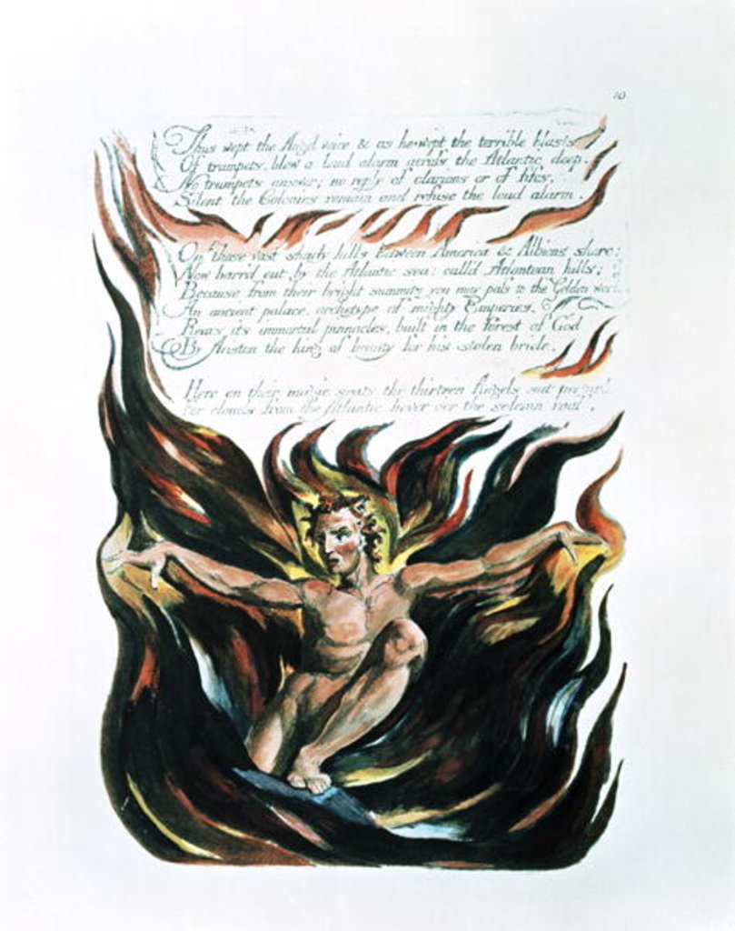 Detail of America a Prophecy by William Blake