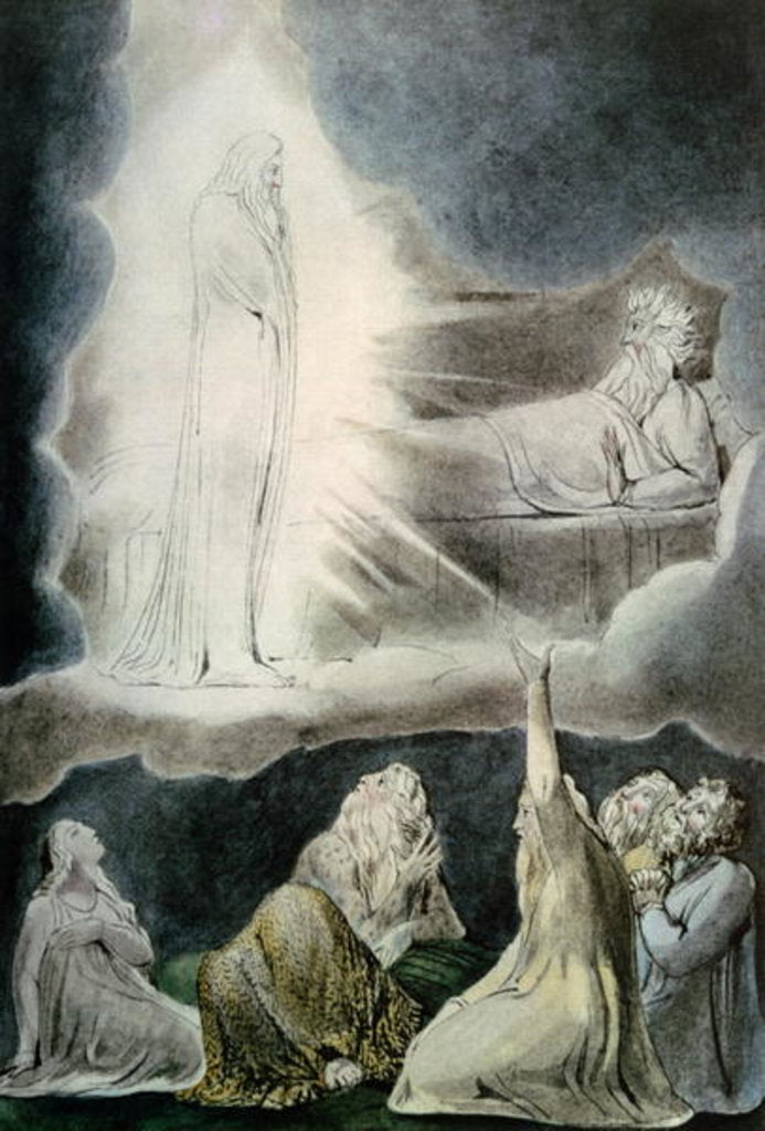 Detail of The Vision of Eliphaz, 1825 by William Blake