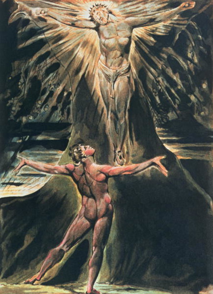 Detail of Jerusalem The Emanation of the Giant Albion by William Blake