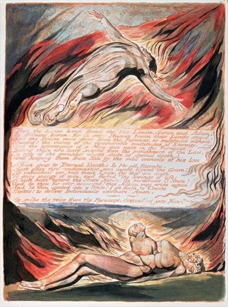 Detail of Jerusalem The Emanation of The Giant Albion by William Blake