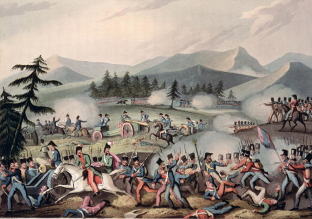 Detail of Battle of Barrosa, 5th March, 1811, etched by I. Clarke, aquatinted by M. Dubourg, 1811 by William Heath