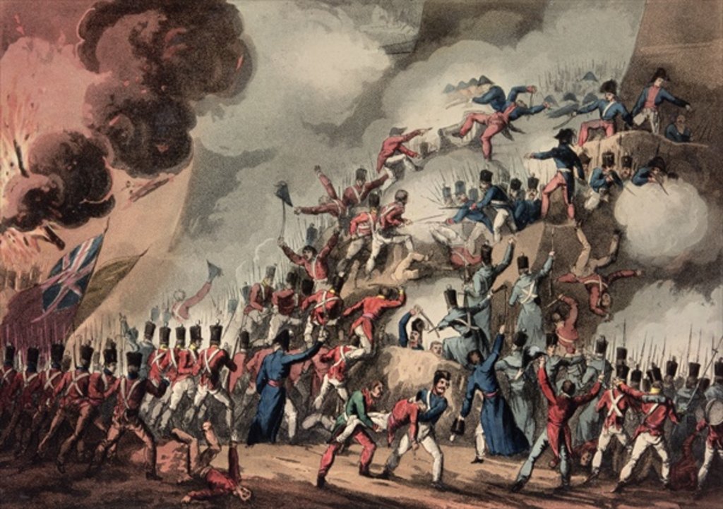 Detail of Storming of St. Sebastian, 31st August, 1813 by William Heath