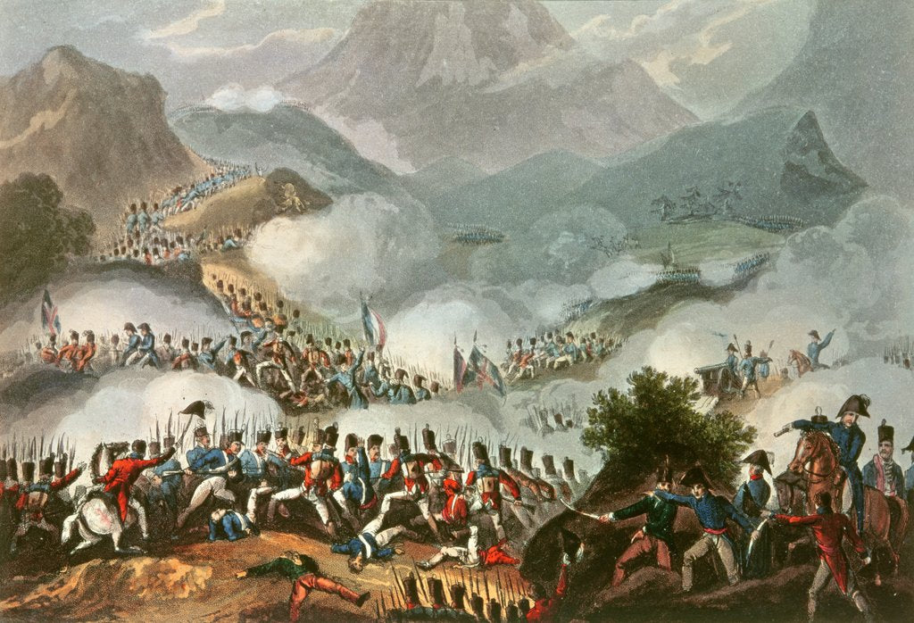 Detail of Battle of the Pyrenees, 28th July, 1813 by William Heath