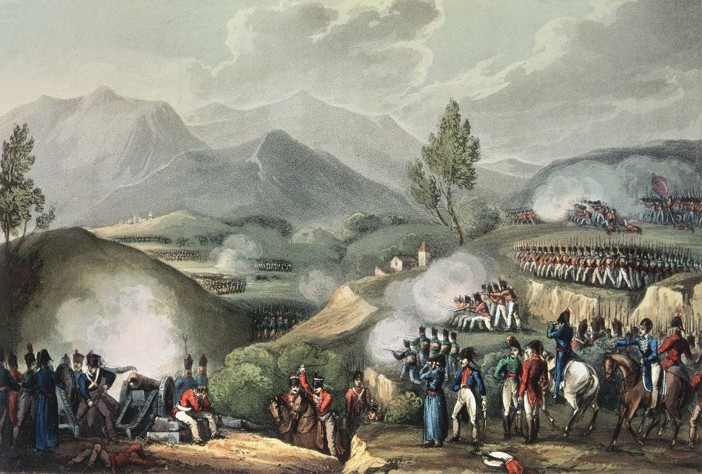 Detail of Battle of Salamonda, May 16th, 1809 by William (after) Heath