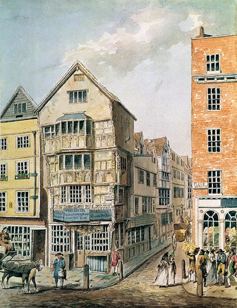 Detail of Corner of Fleet Street and Chancery Lane by William Alexander