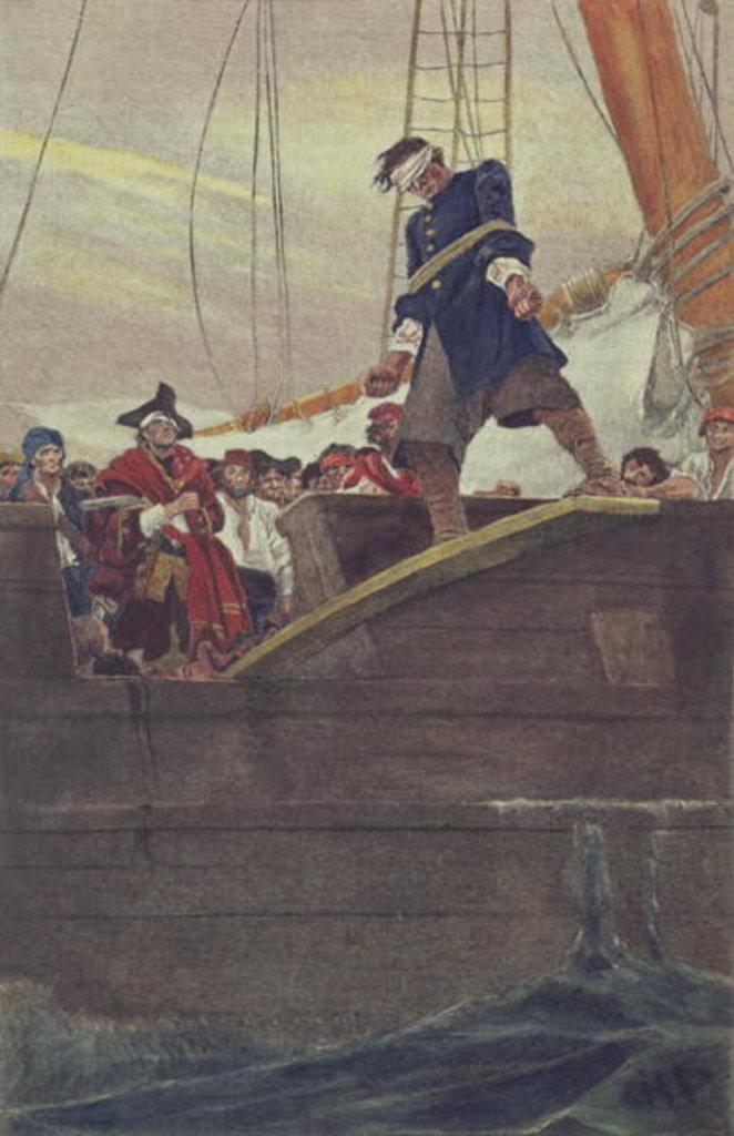 Detail of Walking the Plank, 1887 by Howard (after) Pyle