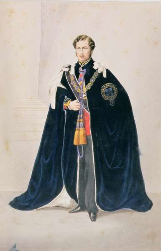 Detail of HRH Albert Edward, Prince of Wales, 1863 by Anonymous