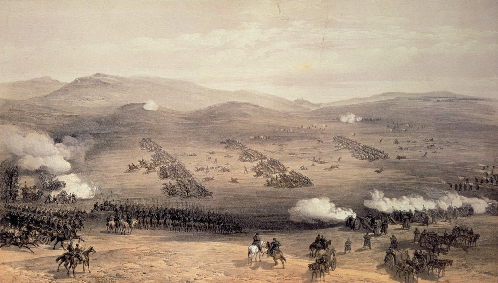 Detail of Charge of the Light Cavalry Brigade, 25th October 1854 by William 'Crimea' Simpson