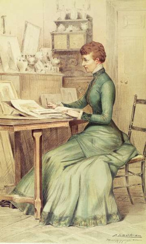 Detail of HRH The Princess of Wales at Marlborough House by Theobald Chartran