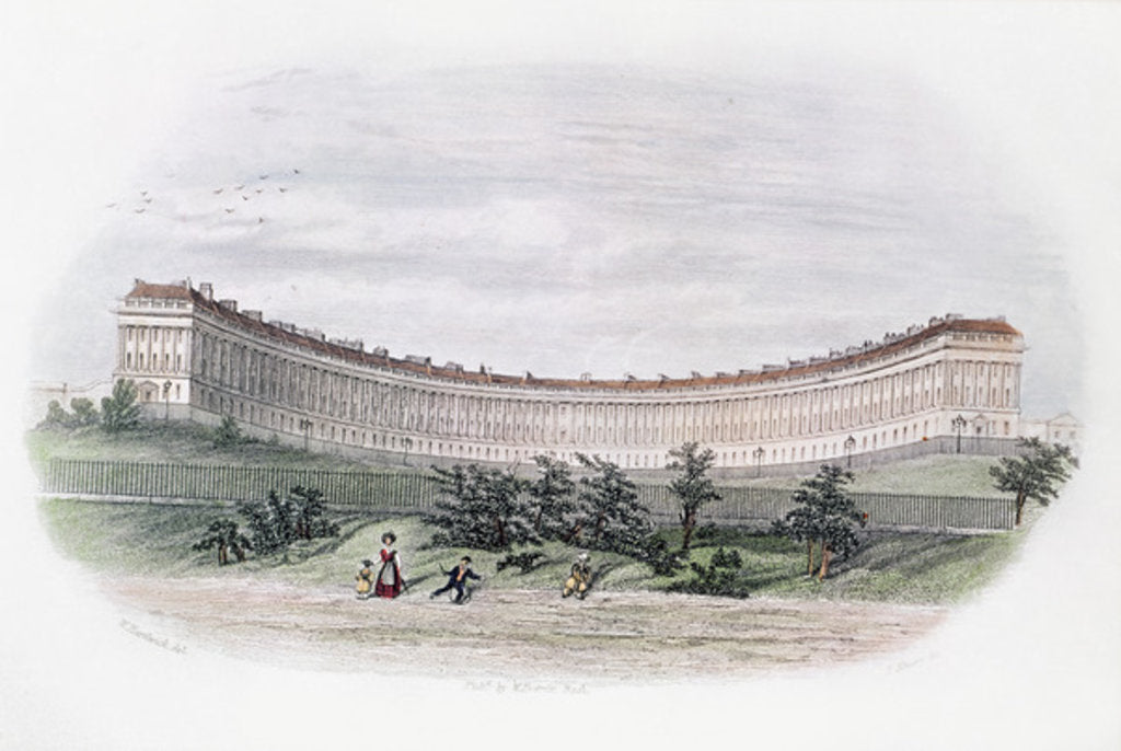 Detail of Royal Crescent, Bath by William N. Hardwick of Bath