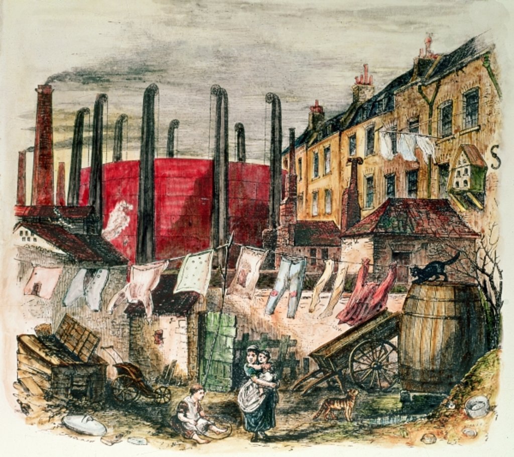 Detail of A Slum by C.A. Ferrier