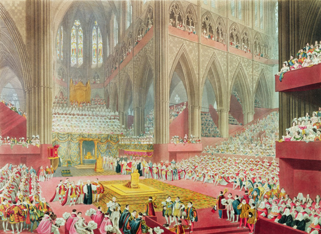 Detail of The Coronation of King George IV: The Recognition, 19th July 1821 by James Stephanoff