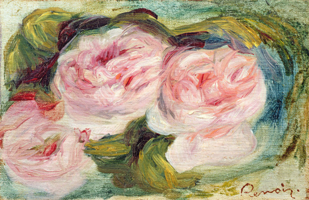 Detail of The Three Roses by Pierre Auguste Renoir