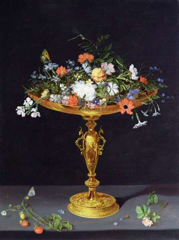 Detail of Flowers in a Golden Tazza, 1612 by Jan the Elder Brueghel