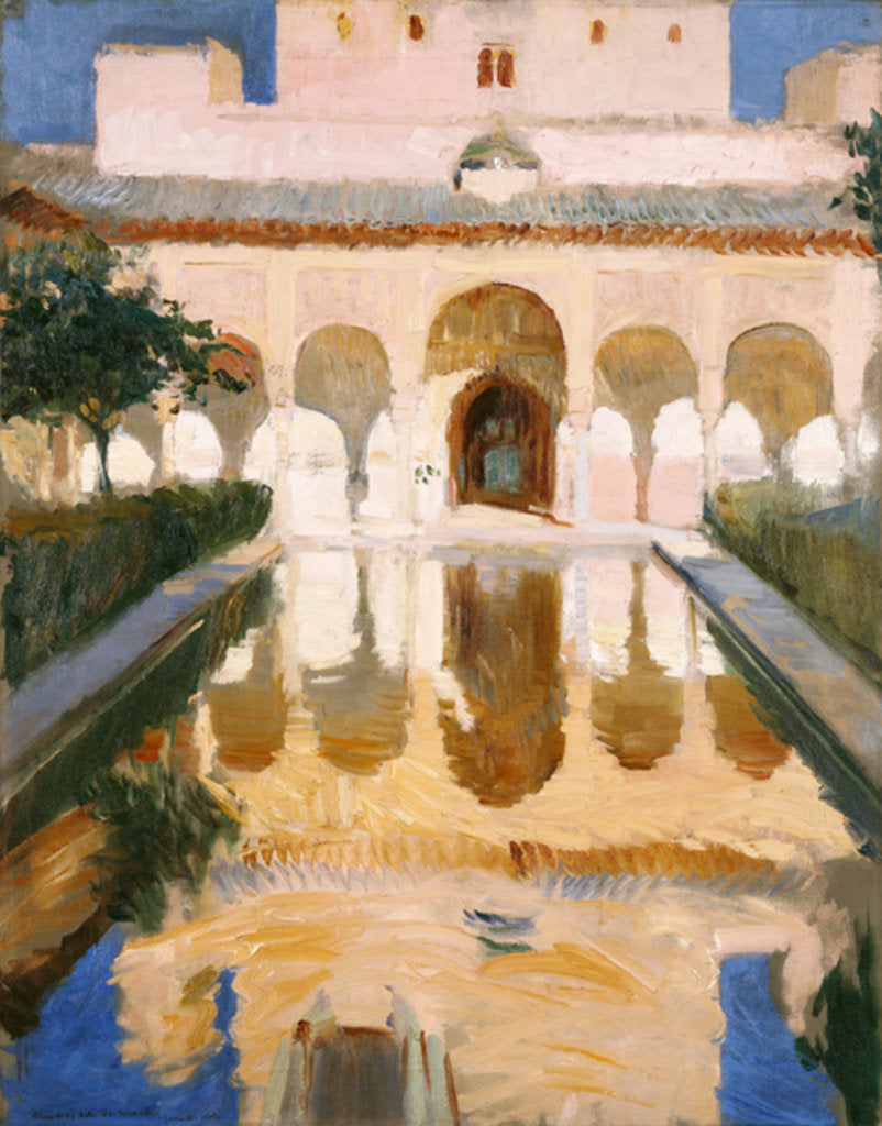 Detail of Hall of the Embassadors, Alhambra, Granada, 1909 by Joaquin Sorolla y Bastida