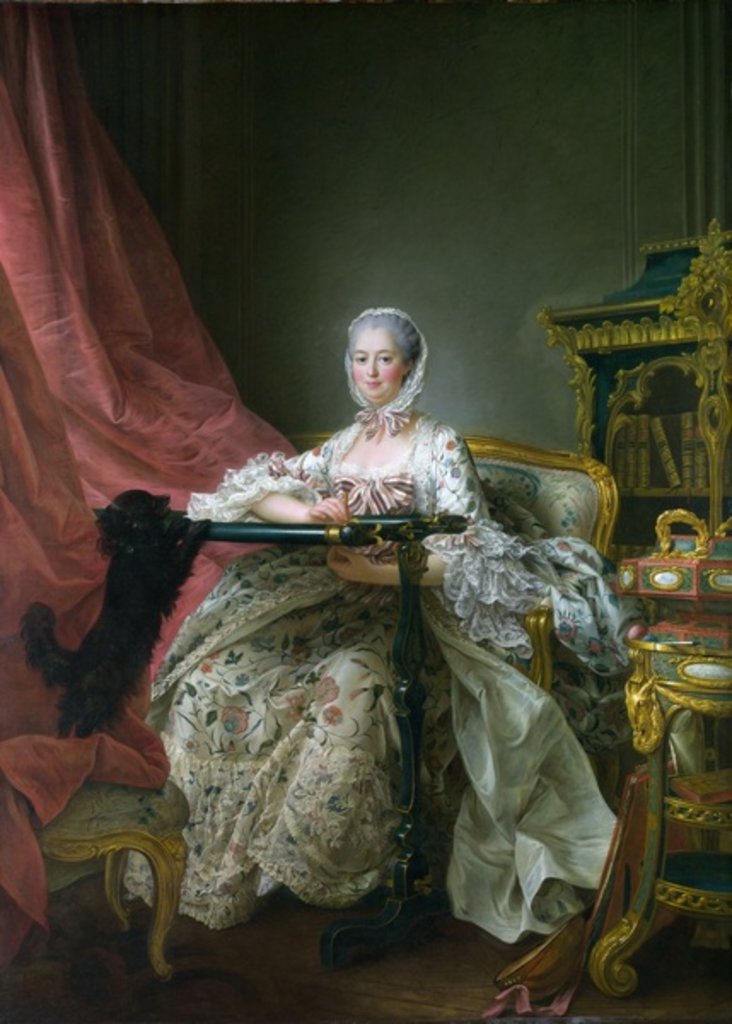 Detail of Madame de Pompadour at her Tambour Frame, 1763-4 by Francois-Hubert Drouais
