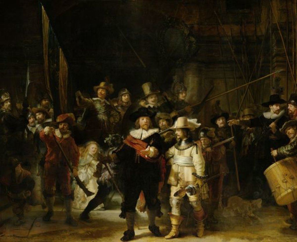 Detail of The Nightwatch, 1642 by Rembrandt Harmensz. van Rijn