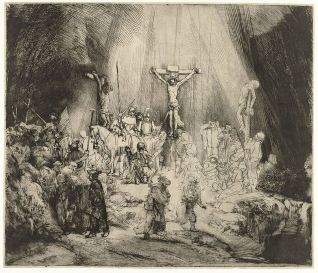 Detail of The Three Crosses, 1653 by Rembrandt Harmensz. van Rijn