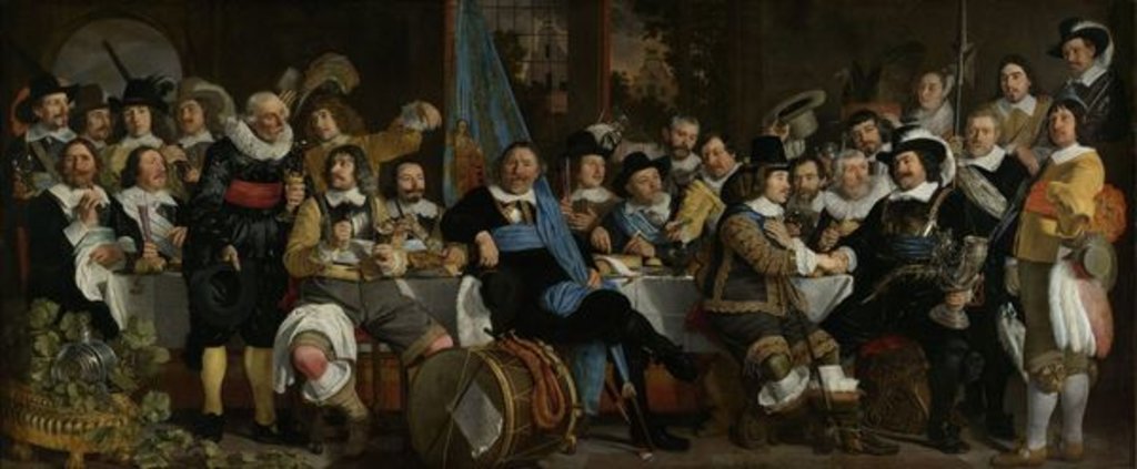 Detail of Banquet of the Crossbowmen's Guild in Celebration of the Treaty of Munster, 1648 by Bartolomeus van der Helst